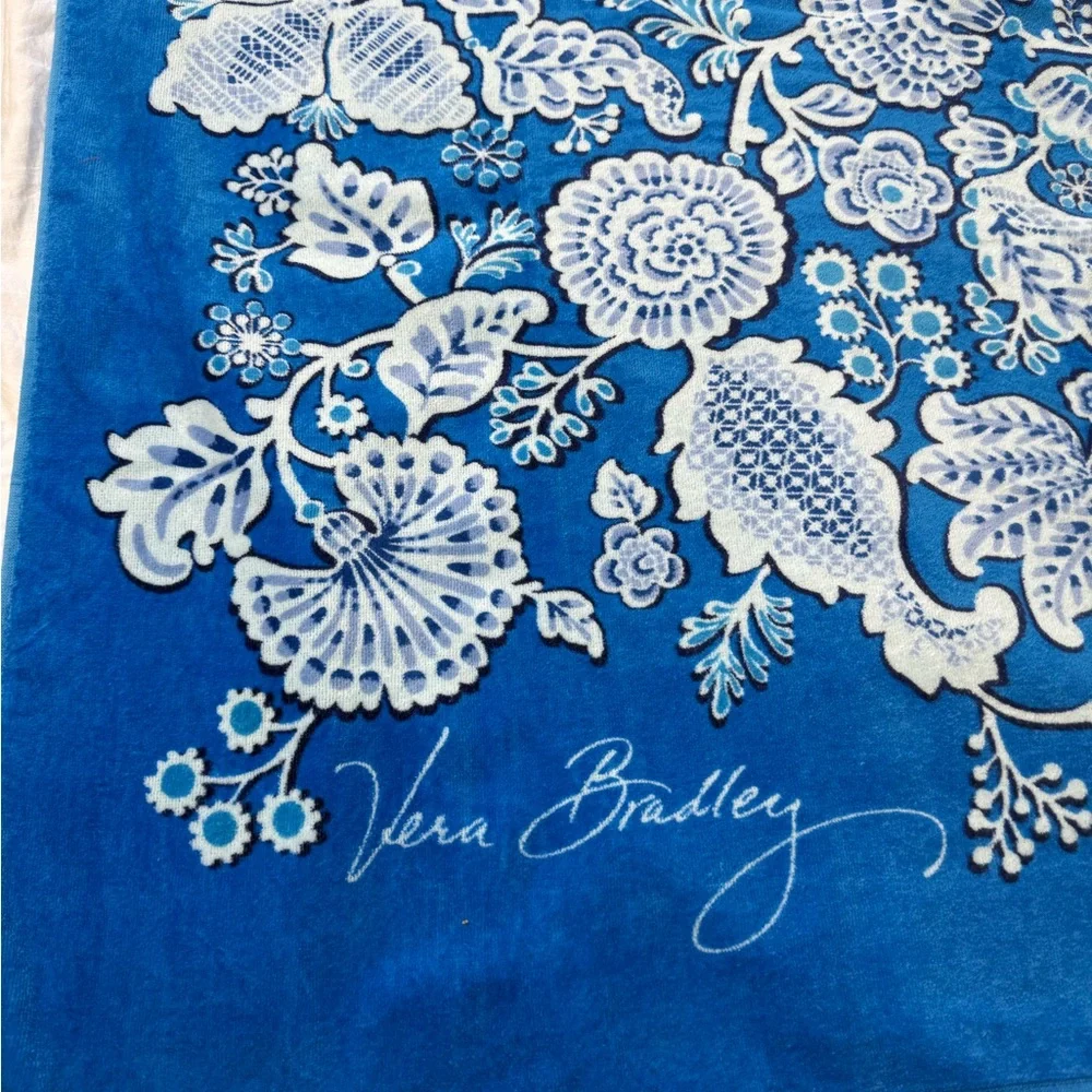 NWT Vera Bradley Blue Lagoon Beach Towel New Retired Pattern
